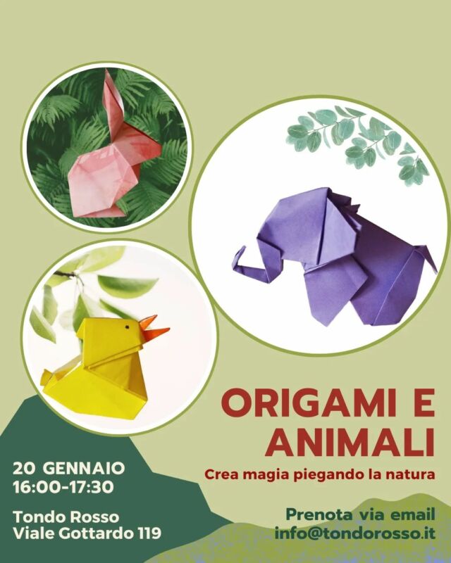 CREA CON LA CARTA GLI ORIGAMI DEGLI ANIMALI –